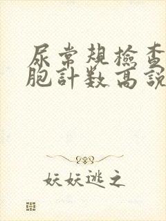 尿常规检查白细胞计数高说明什么?