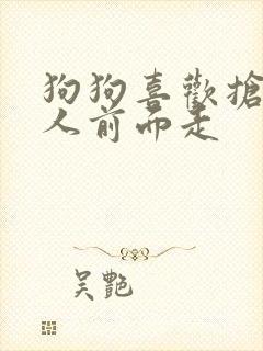 狗狗喜欢抢在主人前面走