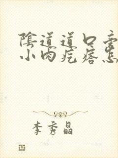 阴道道口旁边有小肉疙瘩怎么回事