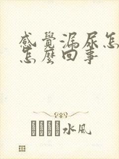 感觉漏尿怎么是怎么回事