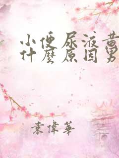 小便尿液黄色是什么原因男性