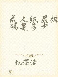 成人纸尿裤最小码是多少