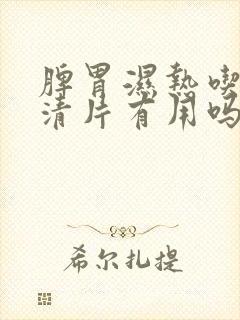 脾胃湿热吃湿毒清片有用吗