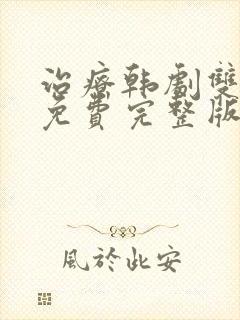 治疗韩剧双男主免费完整版