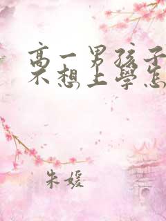 高一男孩子厌学不想上学怎么办