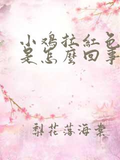 小鸡拉红色的屎是怎么回事