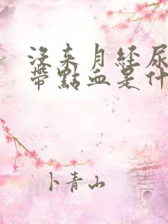 没来月经尿液中带点血是什么情况