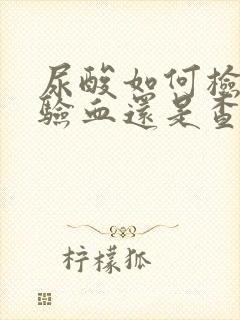 尿酸如何检测是验血还是查尿