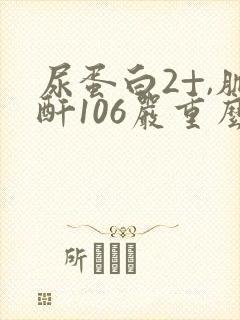 尿蛋白2+,肌酐106严重么?