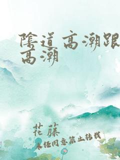 阴道高潮跟阴蒂高潮