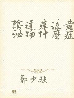 阴道痒流黄色分泌物什么症状