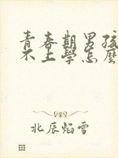 青春期男孩叛逆不上学怎么办