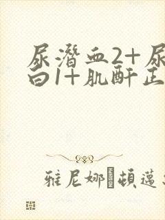 尿潜血2+尿蛋白1+肌酐正常