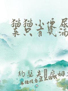 猫猫小便尿不出来只有几滴