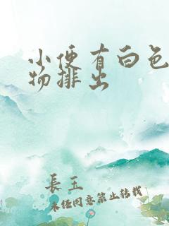 小便有白色块状物排出