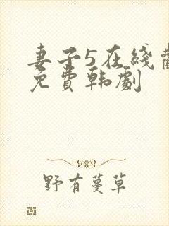 妻子5在线观看免费韩剧