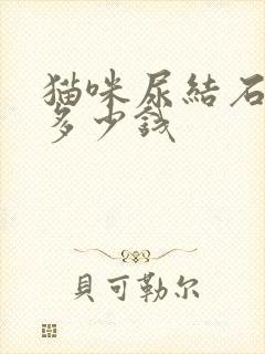 猫咪尿结石要花多少钱