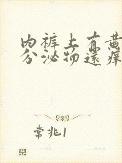 内裤上有黄黄的分泌物还痒是怎么回事