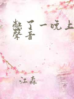 憋了一晚上的尿声音