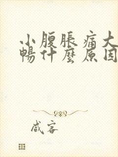 小腹胀痛大便不畅什么原因