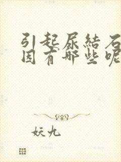 引起尿结石的原因有哪些呢