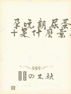 孕晚期尿蛋白1+是什么意思严重吗