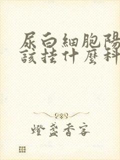 尿白细胞阳性应该挂什么科