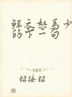 鲜衣怒马少年郎的下一句