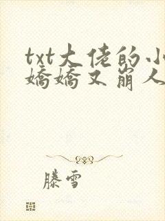 txt大佬的小娇娇又崩人设了