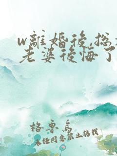 w离婚后,总裁老婆后悔了》