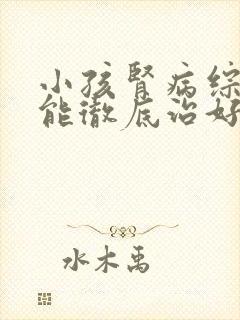 小孩肾病综合症能彻底治好吗