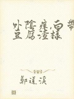 外阴痒,白带黄豆腐渣样