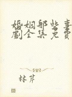 婚姻那些事电视剧全集免费观看完整版