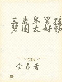 三岁半男孩在幼儿园太好动怎么办