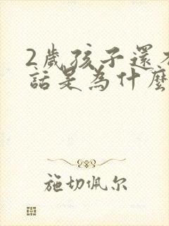 2岁孩子还不说话是为什么