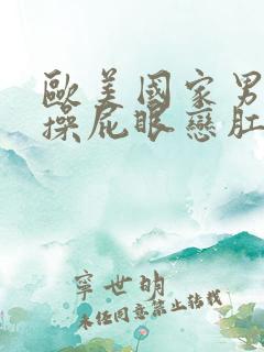 欧美国家男同性操屁眼恋肛塞视频