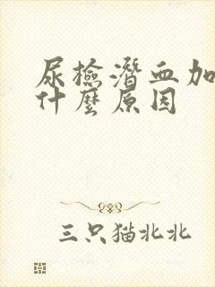 尿检潜血加3是什么原因