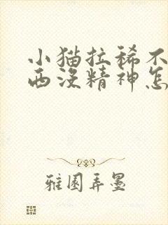 小猫拉稀不吃东西没精神怎么办