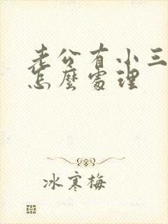 老公有小三我该怎么处理