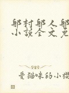 那村那人那傻瓜小说全文免费阅读