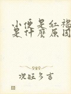 小便是红褐色的是什么原因引起的