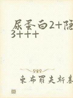 尿蛋白2+隐血3+++