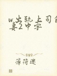 w出轨上司的人妻2中字