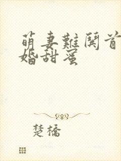 萌妻难哄首席宠婚甜蜜