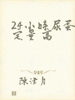 24小时尿蛋白定量 高