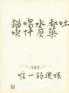 猫喝水都吐,该吃什么药