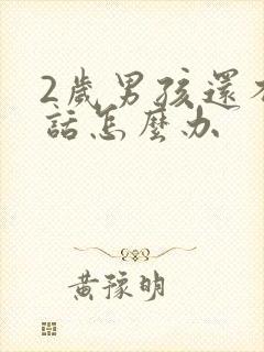 2岁男孩还不说话怎么办