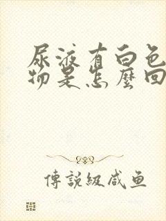 尿液有白色漂浮物是怎么回事