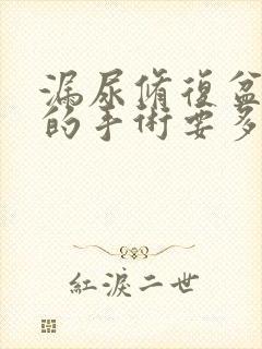 漏尿修复盆底肌的手术要多少钱