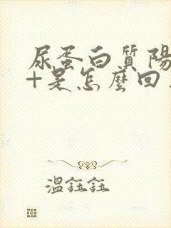 尿蛋白质阳性1+是怎么回事